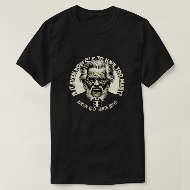 Camiseta Ansiosos viejos blancos (Diseño del anverso)