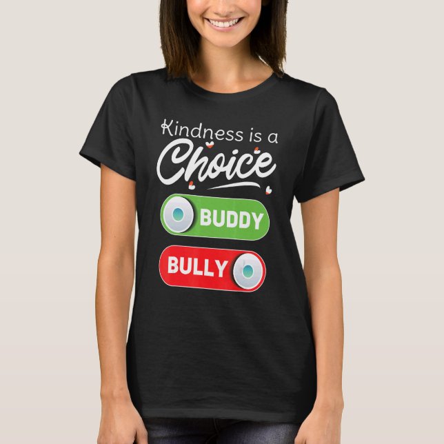 Camiseta Answer Kindness Is Choice End Bullying Unity Day O (Anverso)