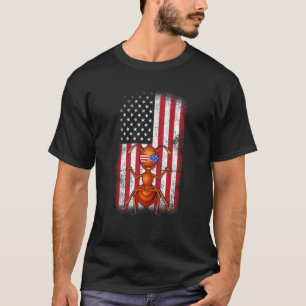 Camiseta Ant Bandera Estadounidense Niños Chicas Hombres Mu