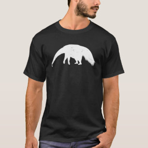 Camiseta Ant Bear Silhouette Retro Zoológico de Bosques Tro