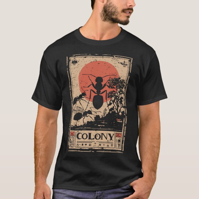 Camiseta Ant Colony Hive Community Nature Design (Anverso)