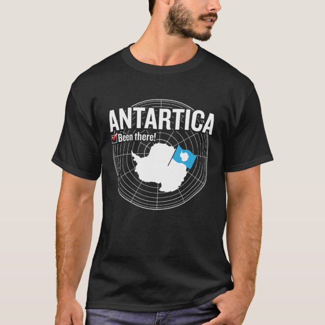 Camiseta Antarctica Flag Travel Enthusiast Traveling Travel (Anverso)