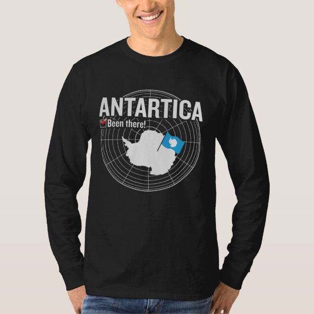 Camiseta Antarctica Flag Travel Enthusiast Traveling Travel (Anverso)