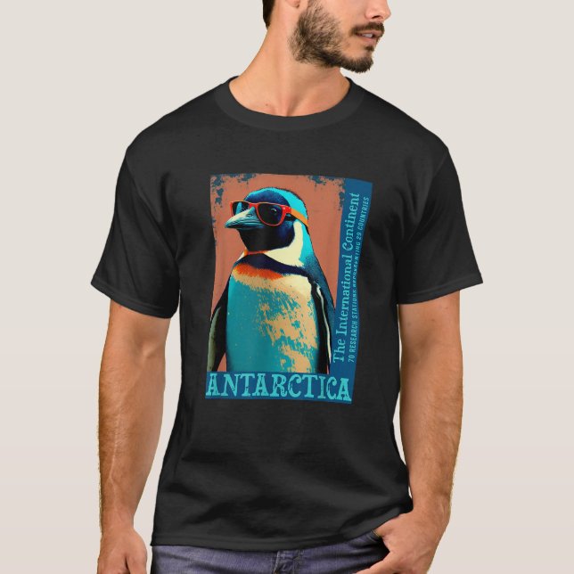 Camiseta Antarctica Funny Penguin Apparel and Decor Cute Co (Anverso)