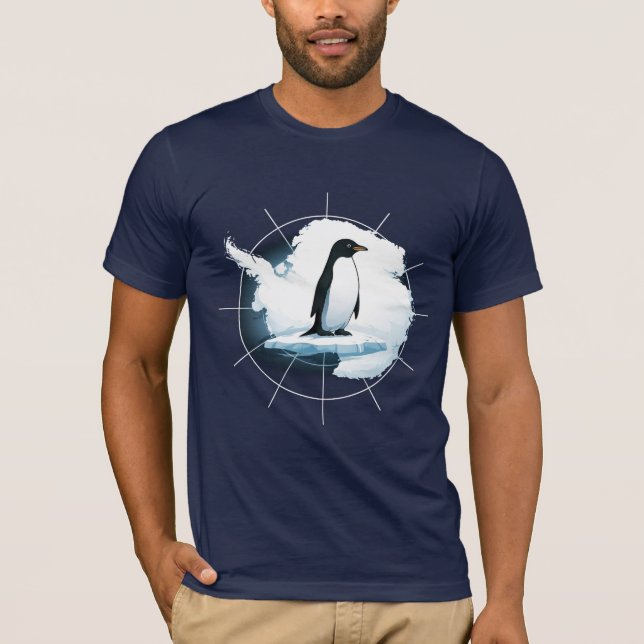 Camiseta Antarctica Penguin Emblem – Polar Explorer Design (Anverso)