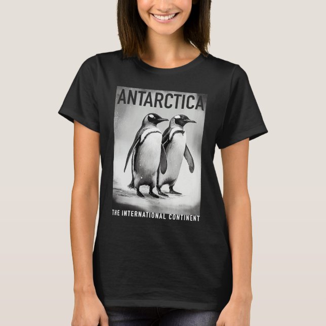 Camiseta Antarctica Penguins The International Continent (Anverso)