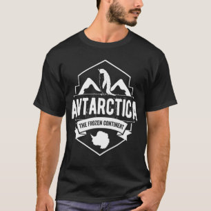 Camiseta Antártida Con Pingüino Y Glaciares
