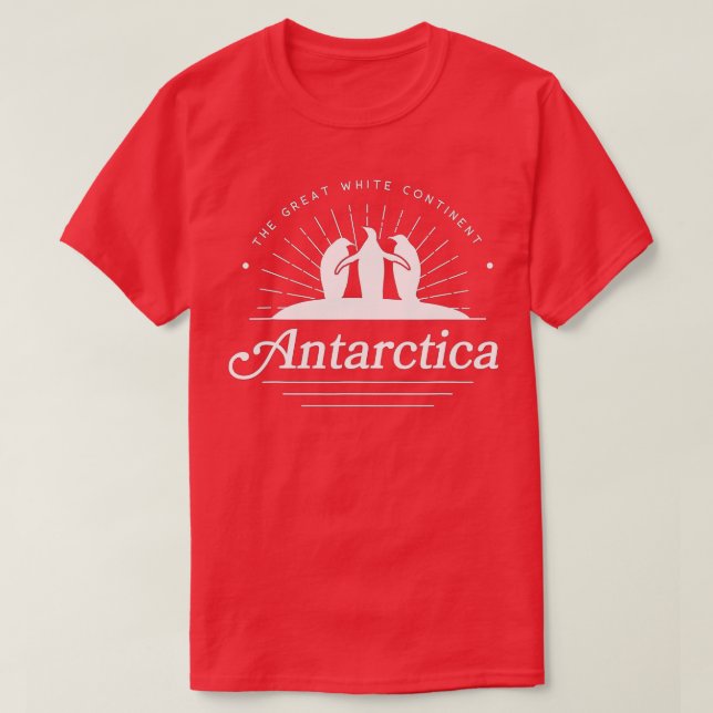 Camiseta Antártida con pingüinos (Diseño del anverso)