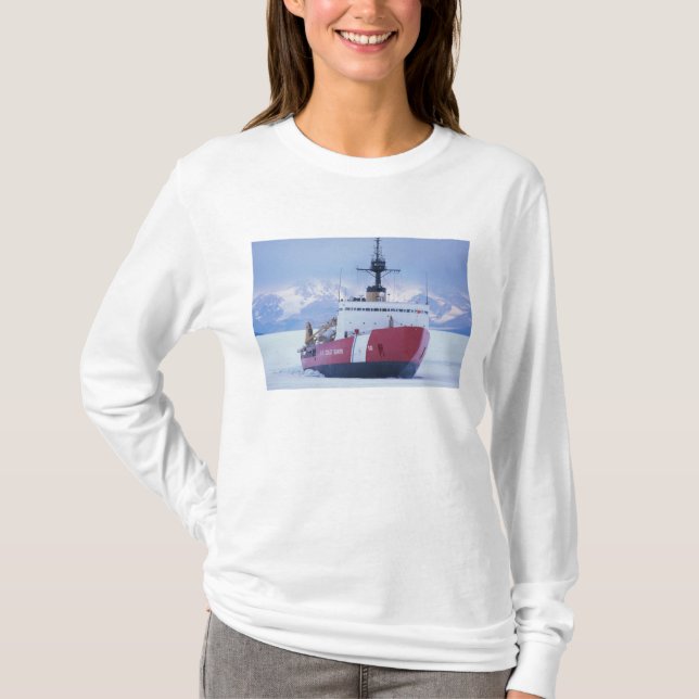 Camiseta Antártida, Isla Ross, Estación McMurdo, USCG (Anverso)