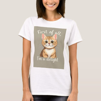 Camiseta Ante todo, soy un amante de los gatos divertido y