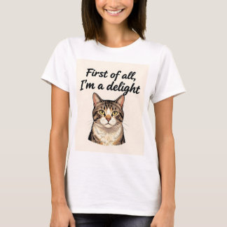 Camiseta Ante todo, soy un amante de los gatos divertido y