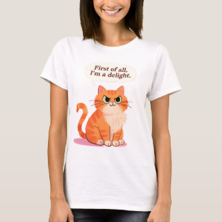 Camiseta Ante todo, soy un amante de los gatos divertidos y