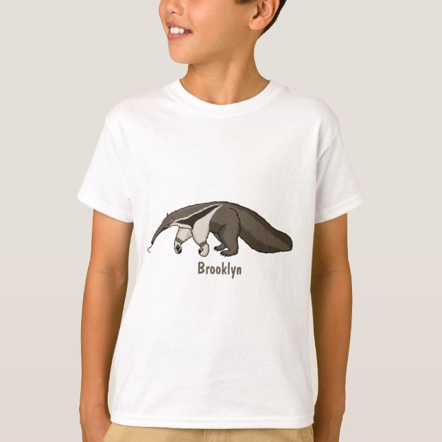 Camiseta Anteater happy cartoon illustration  (Anverso)