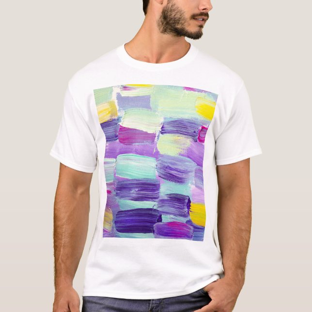 Camiseta Antecedentes artísticos abstractos de mano (Anverso)