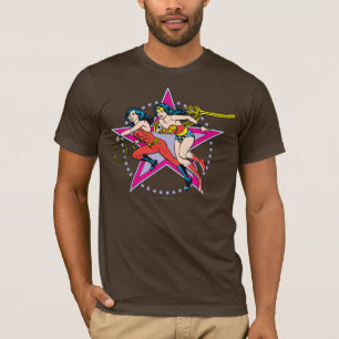 Camiseta Antecedentes de la estrella de la mujer maravilla