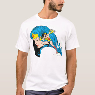 Camiseta Antecedentes del perfil de la mujer maravilla
