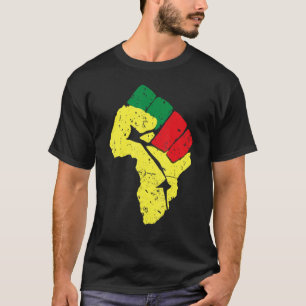 Camiseta Antecedentes negros Hoodie Panafricana Bandera Col