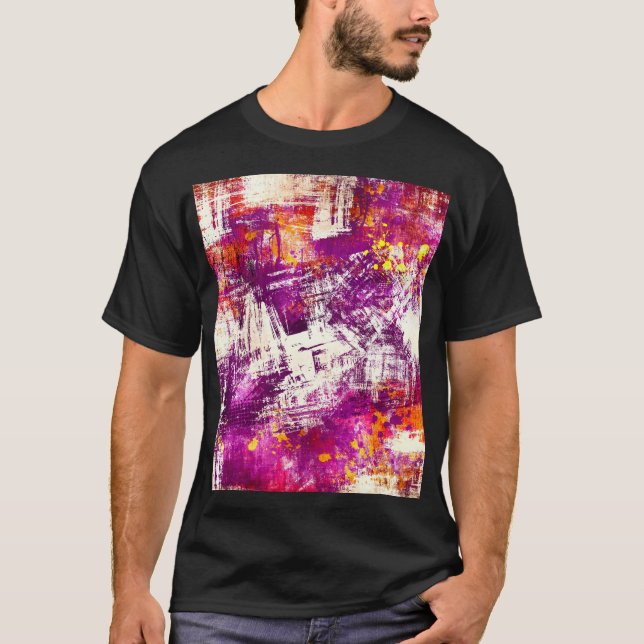 Camiseta Antecedentes oscuros de resquicios abstractos (Anverso)