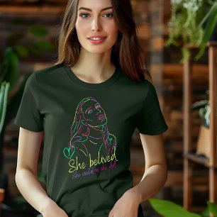 Camiseta Antecedentes oscuros Neon Creative Motivation T-Sh