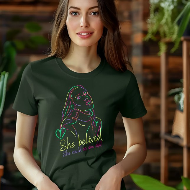 Camiseta Antecedentes oscuros Neon Creative Motivation T-Sh (Subido por el creador)