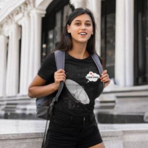 Camiseta Antecedentes Radiotelescopio Frase I LOVE SPACE