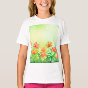 Camiseta Antecedentes realistas de primavera borrosa-2374