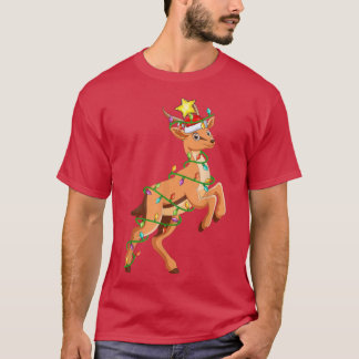 Camiseta Antelope Iluminando el árbol de navidad coincidien