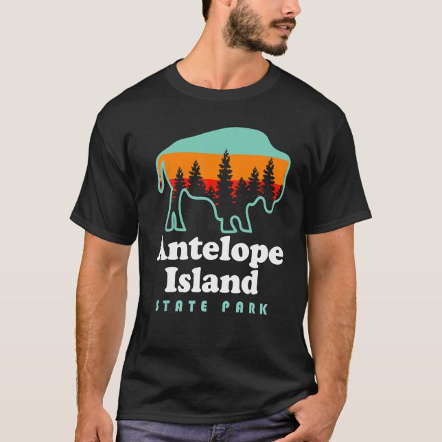 Camiseta Antelope Island State Park Bison Great Salt Lake U (Anverso)