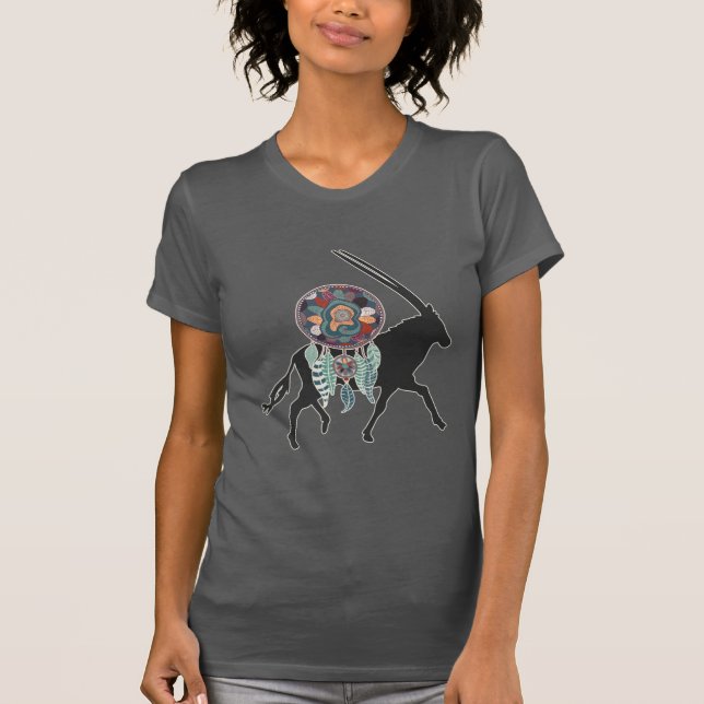 Camiseta Antelope Nativo Estadounidense Animal Drecher Catc (Anverso)