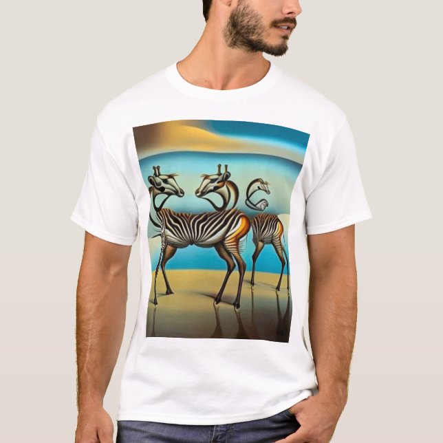 Camiseta Antelopes que reflejan cebras (Anverso)
