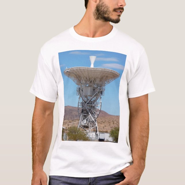 Camiseta Antena de Dish Espacial Profunda Apolo (Anverso)