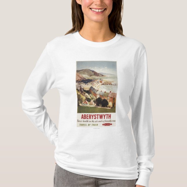 Camiseta Antena del poster británico de los ferrocarriles (Anverso)
