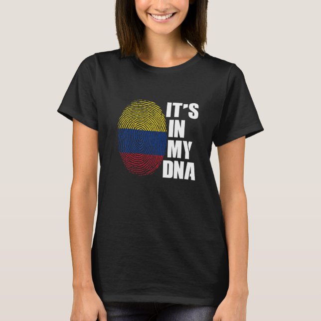 Camiseta Antepasados colombianos de la bandera de Colombia (Anverso)
