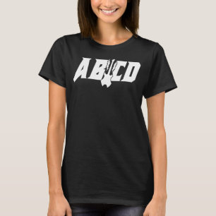 Camiseta Anteproyecto de rock retro vintage de ABCD 2