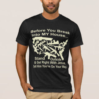 Camiseta Antes de entrar en mi casa, rectilícelo con Jesús