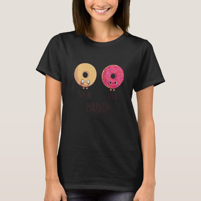 Camiseta Antes de maquillarse Doughnut Donut Guay Cuse Funn (Anverso)