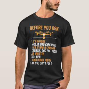 Camiseta Antes De Preguntar Al Operador Piloto De Drones Fp