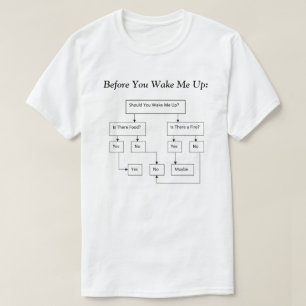 Camiseta Antes de que usted me despierte encima de árbol d