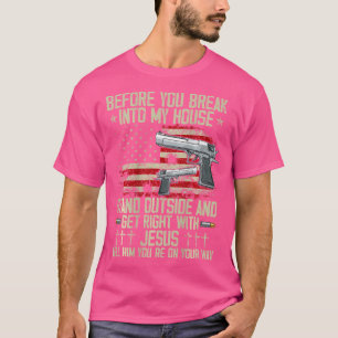 Camiseta Antes De Romper Con Mi Casa, Jesús Gun Rights On