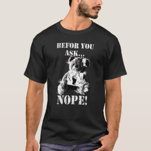 Camiseta Antes Del Fragmento De Du Nein Cute Oso 1