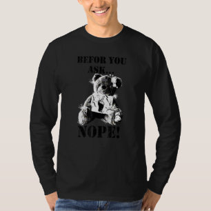 Camiseta Antes Del Fragmento De Du Nein Cute Oso 2