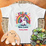 Camiseta Antes Del K Aquí Vengo Chicas Unicornios Niños Peq<br><div class="desc">Estamos encantados de dar a conocer la colección "Pre-K Here I Come Unicorn", un cautivador surtido de regalos y ropa meticulosamente diseñada para jóvenes chicas que están a punto de embarcarse en su emocionante viaje educativo.</div>