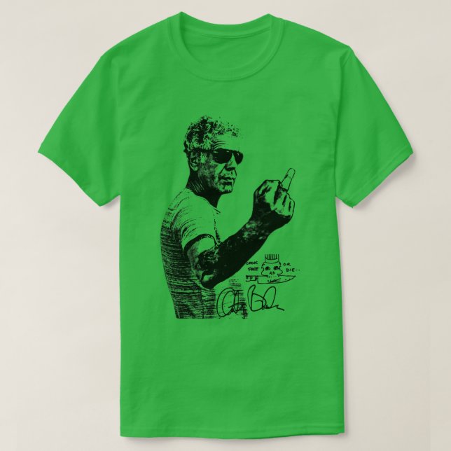 Camiseta Anthony Bourdain Classic Crewneck Sweshirt (Diseño del anverso)