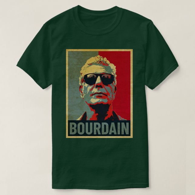 Camiseta Anthony Bourdain Hope Pillow (Diseño del anverso)