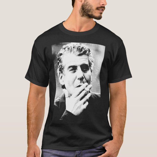 Camiseta Anthony Bourdain Smoking   (Anverso)