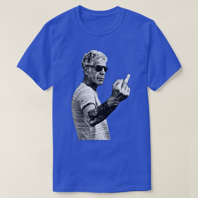 Camiseta Anthony BourdainNiños con estilo de dedo medio (Diseño del anverso)
