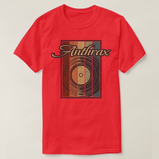 Camiseta Anthrax Vynil Silhouette (Diseño del anverso)
