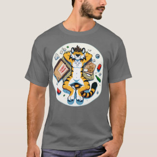 Camiseta Anthro Trash Tiger Art TShirt