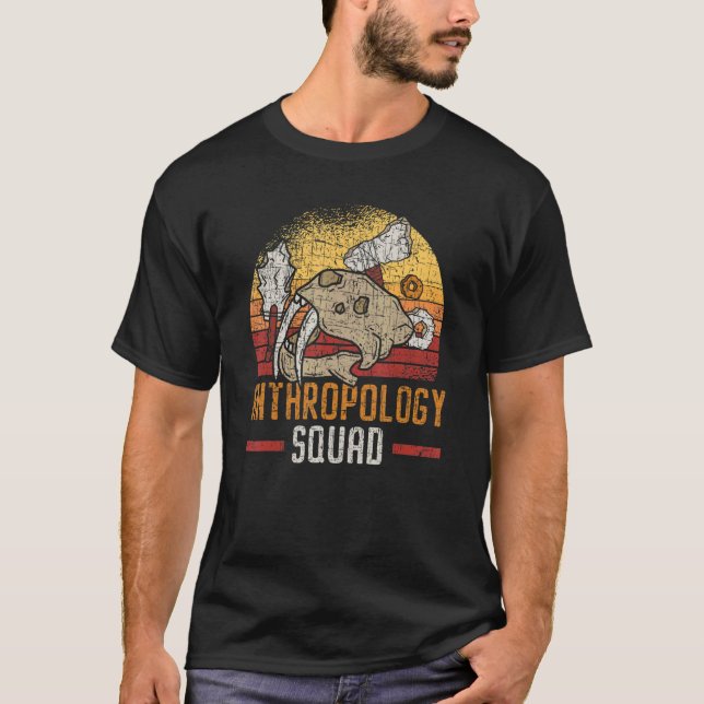 Camiseta Anthropology Squad Science Anthropologist Fossils (Anverso)