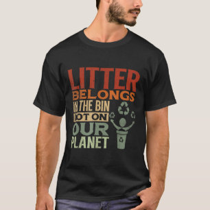 Camiseta Anti Basura y protección ambiental, oído
